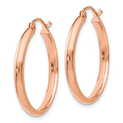 14K Rose Gold Hoop Earrings