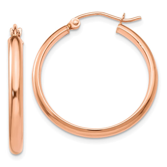 14K Rose Gold Hoop Earrings