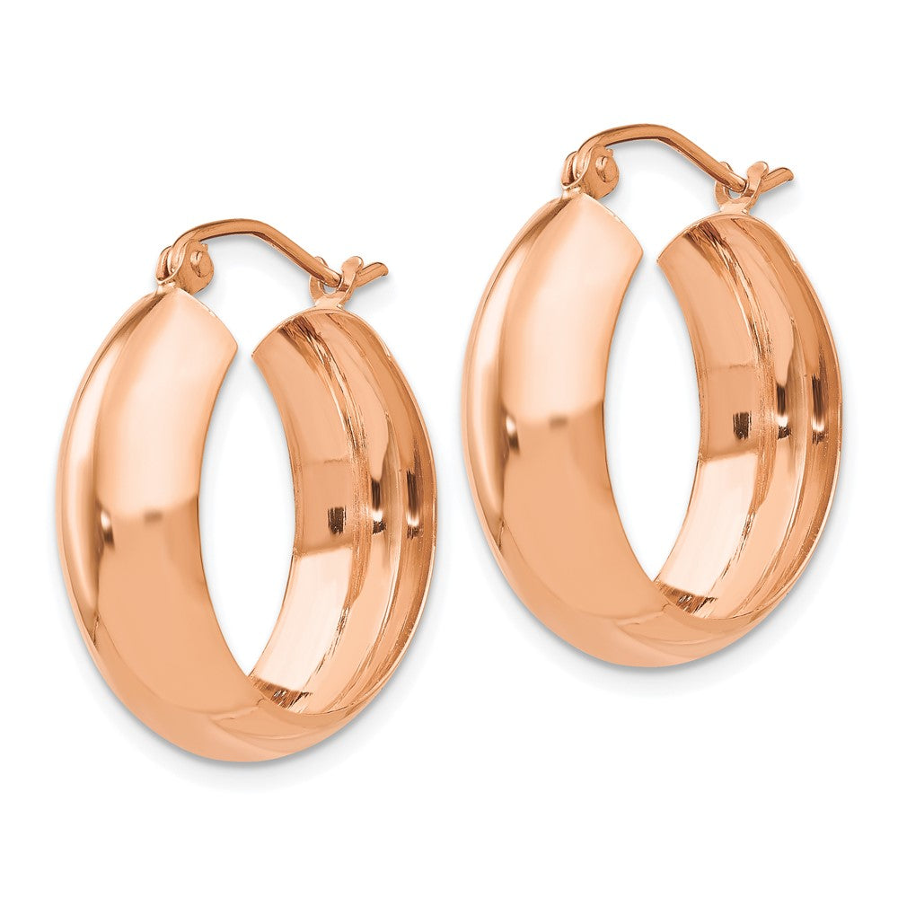 14K Rose Gold Hoop Earrings