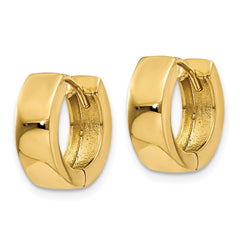 14K Yellow Gold Hinged Hoop Earrings