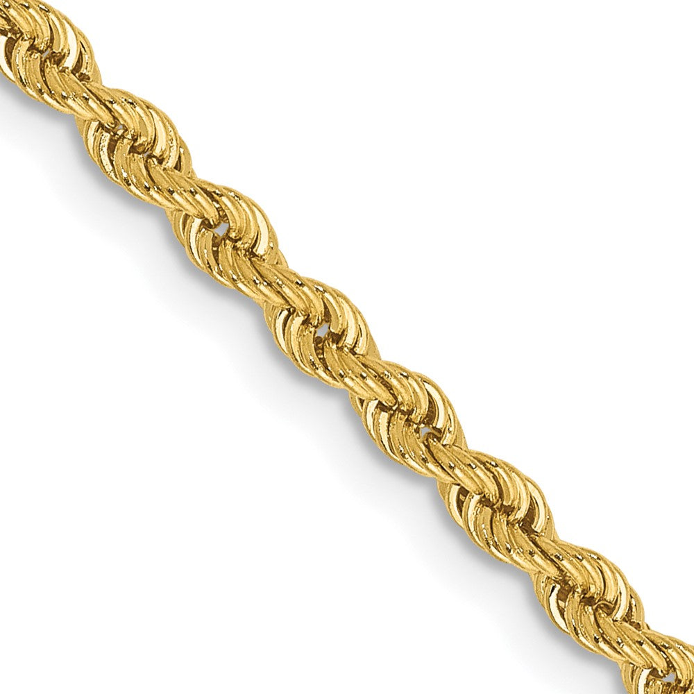 14K Yellow Gold 2.5mm Regular Rope Chain