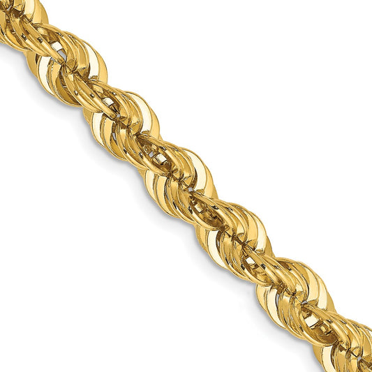 14K Yellow Gold 6mm Regular Rope Chain