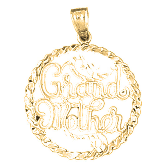 Yellow Gold-plated Silver Grand Mother Pendant