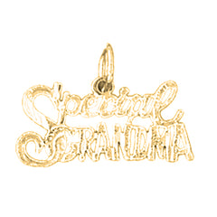 Yellow Gold-plated Silver Special Grandma Pendant