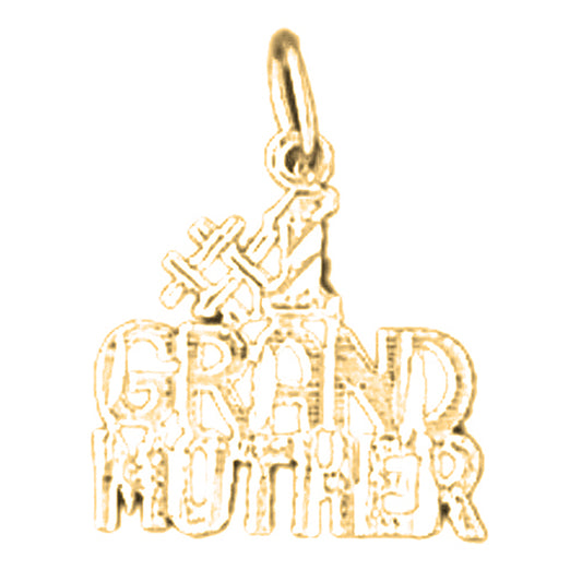 Yellow Gold-plated Silver #1 Grand Mother Pendant