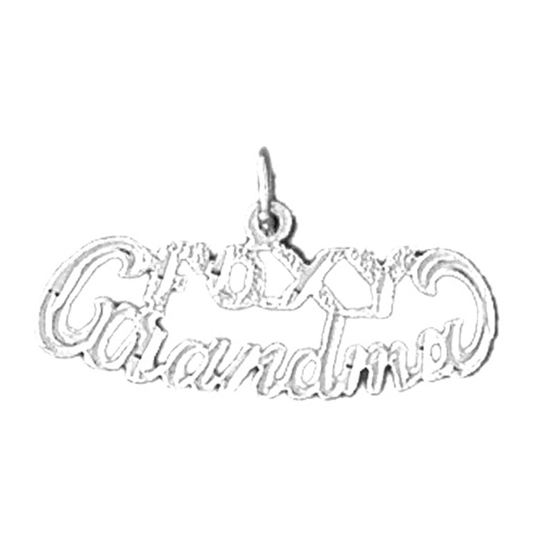 Sterling Silver Foxy Grandma Pendant