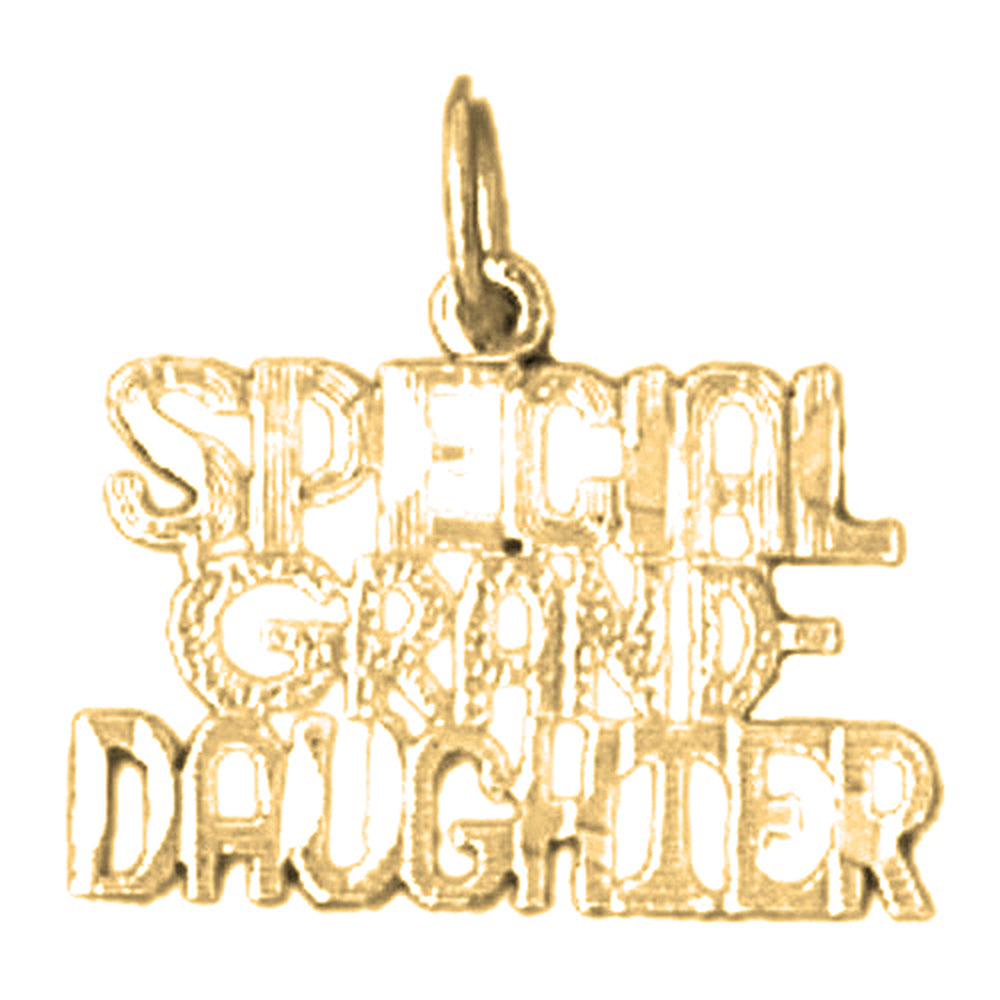Yellow Gold-plated Silver Special Grand-Daughter Pendant