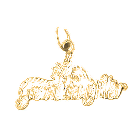 Yellow Gold-plated Silver #1 Grand Daughter Pendant