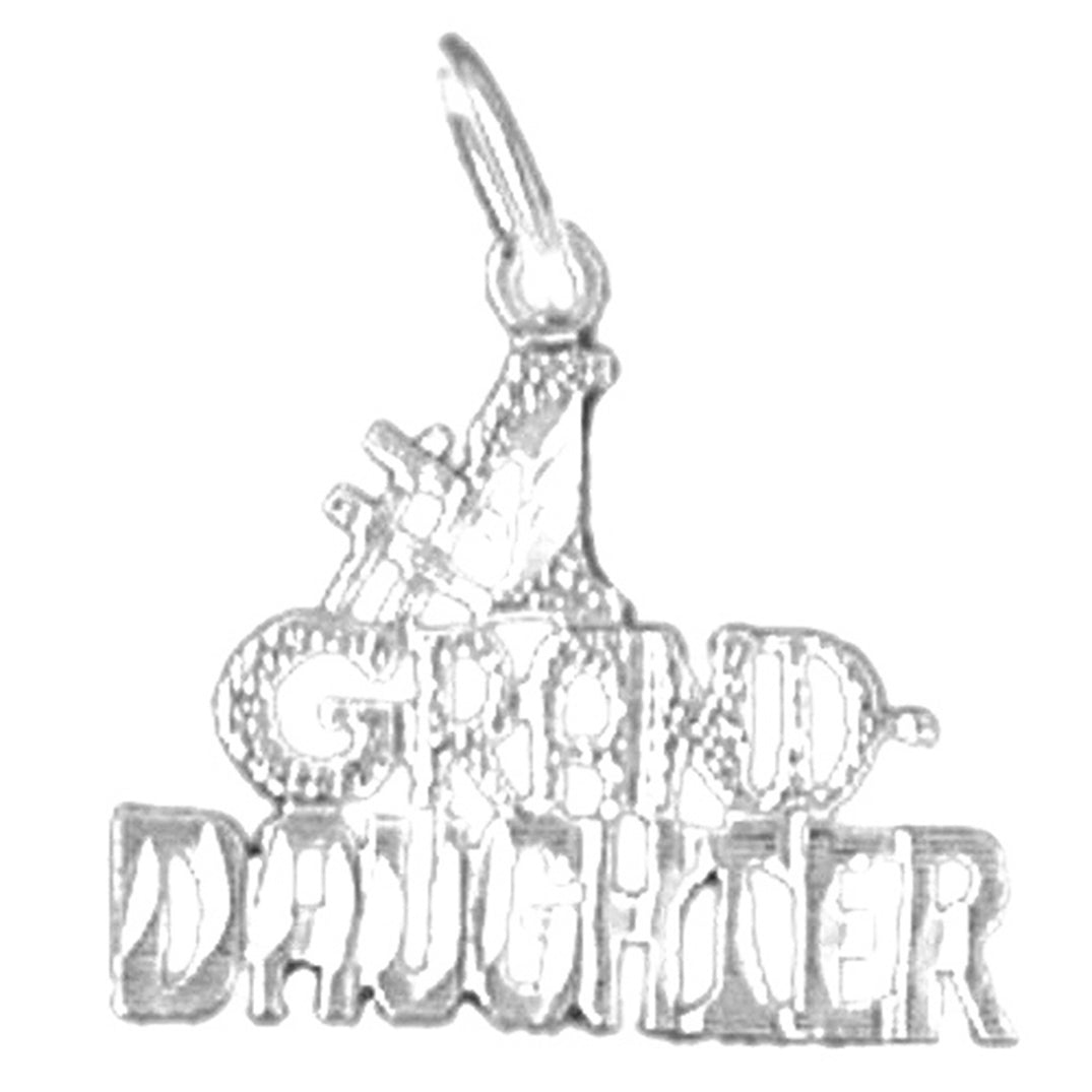 Sterling Silver #1 Granddaughter Pendant