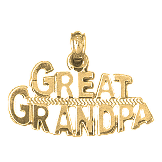 Yellow Gold-plated Silver Great Grandpa Pendant