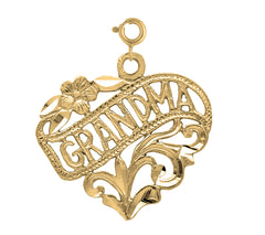 Yellow Gold-plated Silver Grandma Pendant