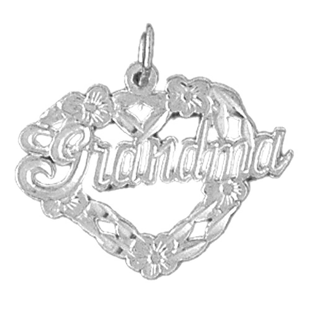Sterling Silver Grandma Pendant