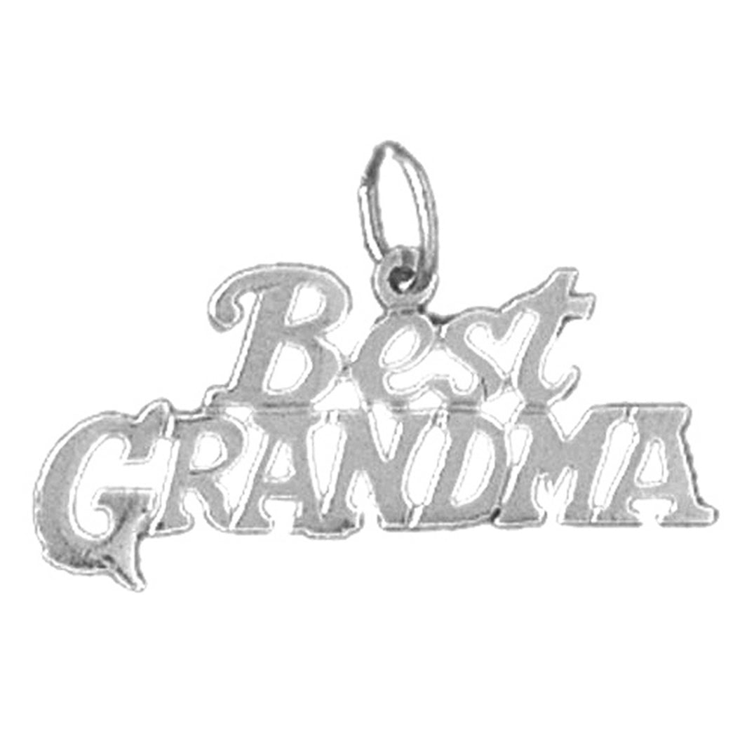 Sterling Silver Best Grandma Pendant