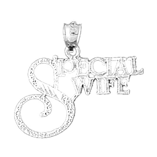 Sterling Silver Special Wife Pendant