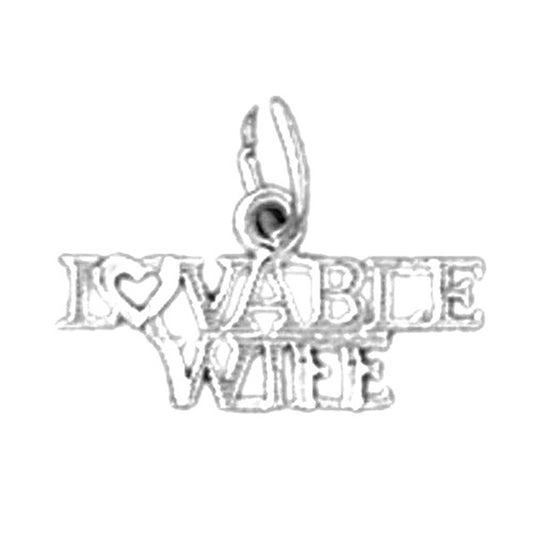 Sterling Silver Lovable Wife Pendant
