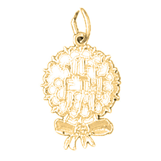 Yellow Gold-plated Silver Wife Of The Year Pendant