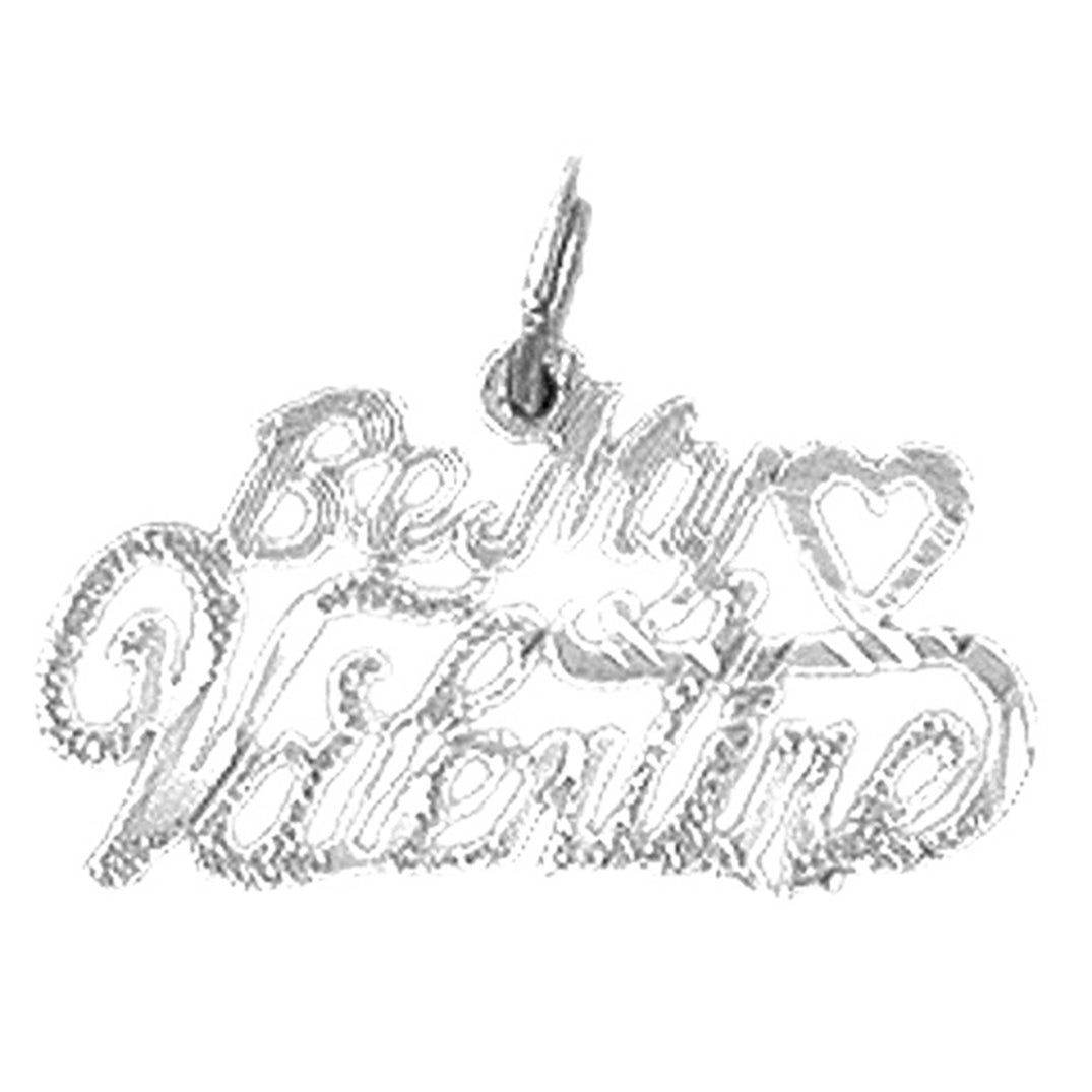 Sterling Silver Be My Valentine Pendant