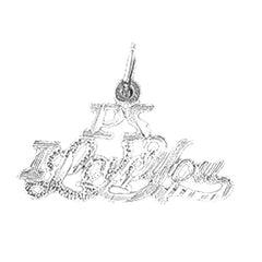 Sterling Silver Ps I Love You Pendant
