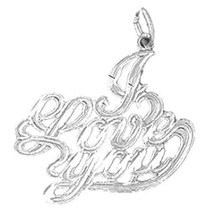 Sterling Silver I Love You Pendant