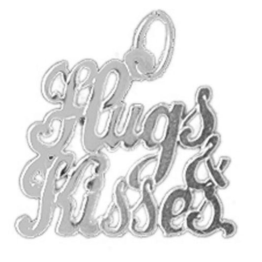 Sterling Silver Hugs & Kisses Pendant