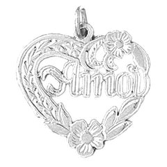 Sterling Silver Amor Pendant