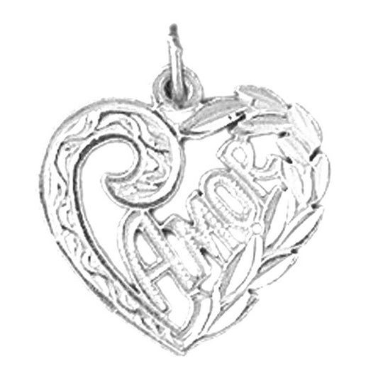 Sterling Silver Amor Pendant