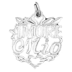 Sterling Silver Amor Mio Pendant