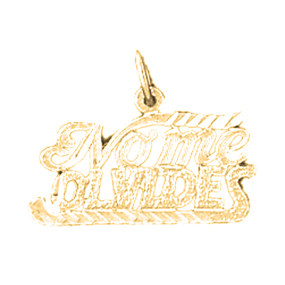 Yellow Gold-plated Silver Nome Olvides Pendant