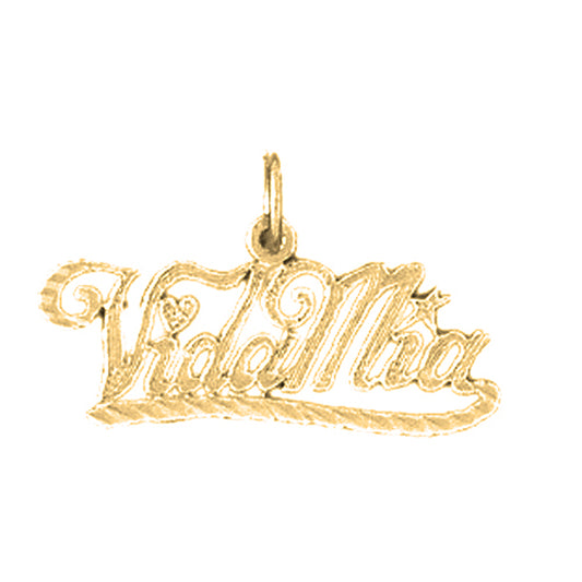 Yellow Gold-plated Silver Vidd Mia Pendant