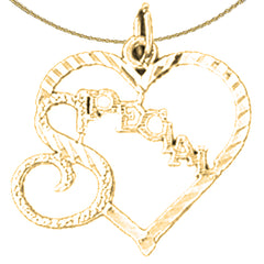 Sterling Silver Special Pendant (Rhodium or Yellow Gold-plated)
