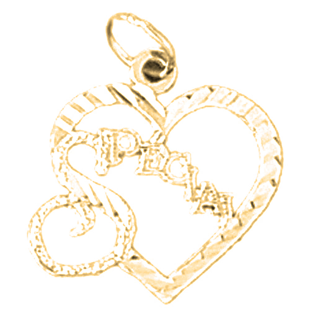 Yellow Gold-plated Silver Special Pendant