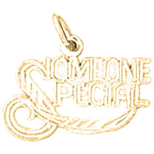 Yellow Gold-plated Silver Someone Special Pendant