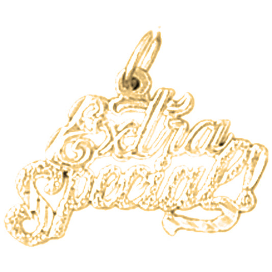 Yellow Gold-plated Silver Extra Special Pendant