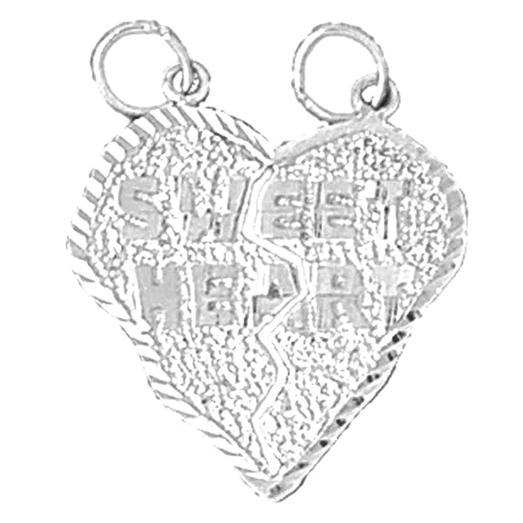 Sterling Silver Saying Pendant