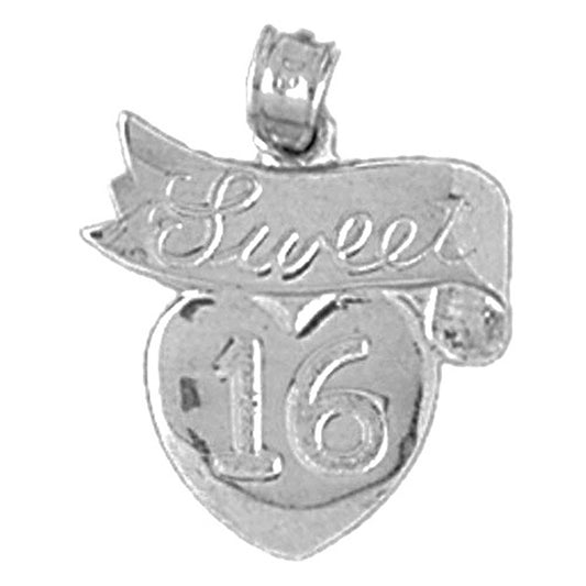 Sterling Silver Sweet 16 Pendant