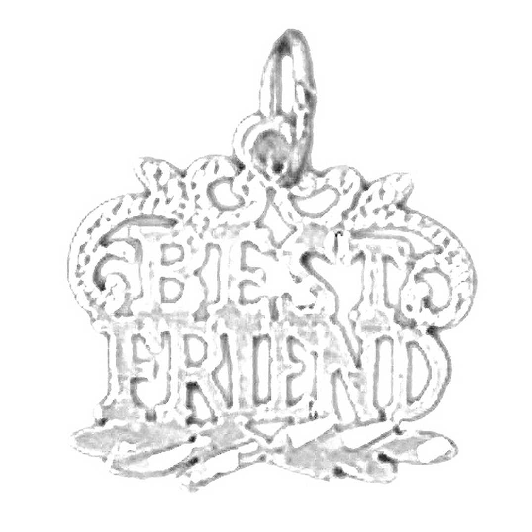 Sterling Silver Best Friends Pendant