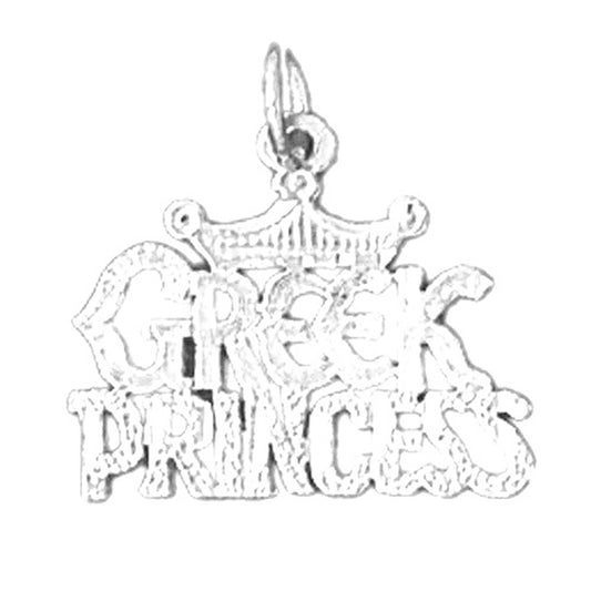 Sterling Silver Greek Princess Pendant