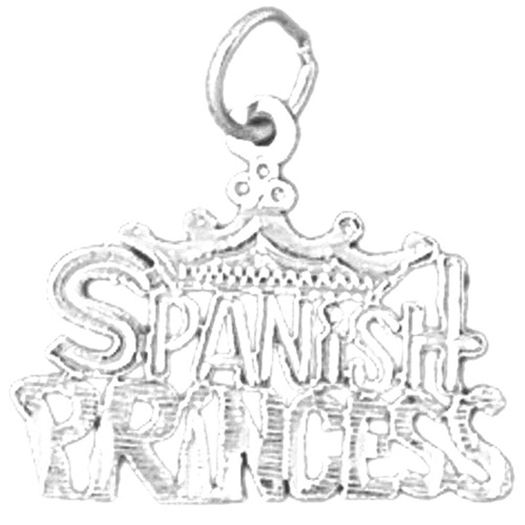 Sterling Silver Spanish Princess Pendant