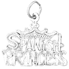 Sterling Silver Spanish Princess Pendant