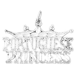 Sterling Silver Portuguese Princess Pendant