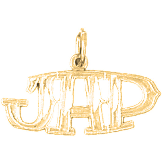 Yellow Gold-plated Silver Jap Pendant