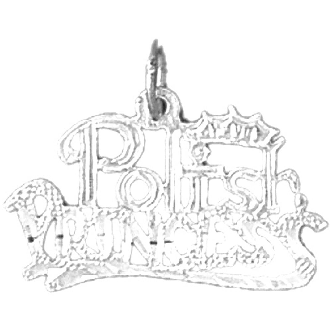 Sterling Silver Polish Princess Pendant
