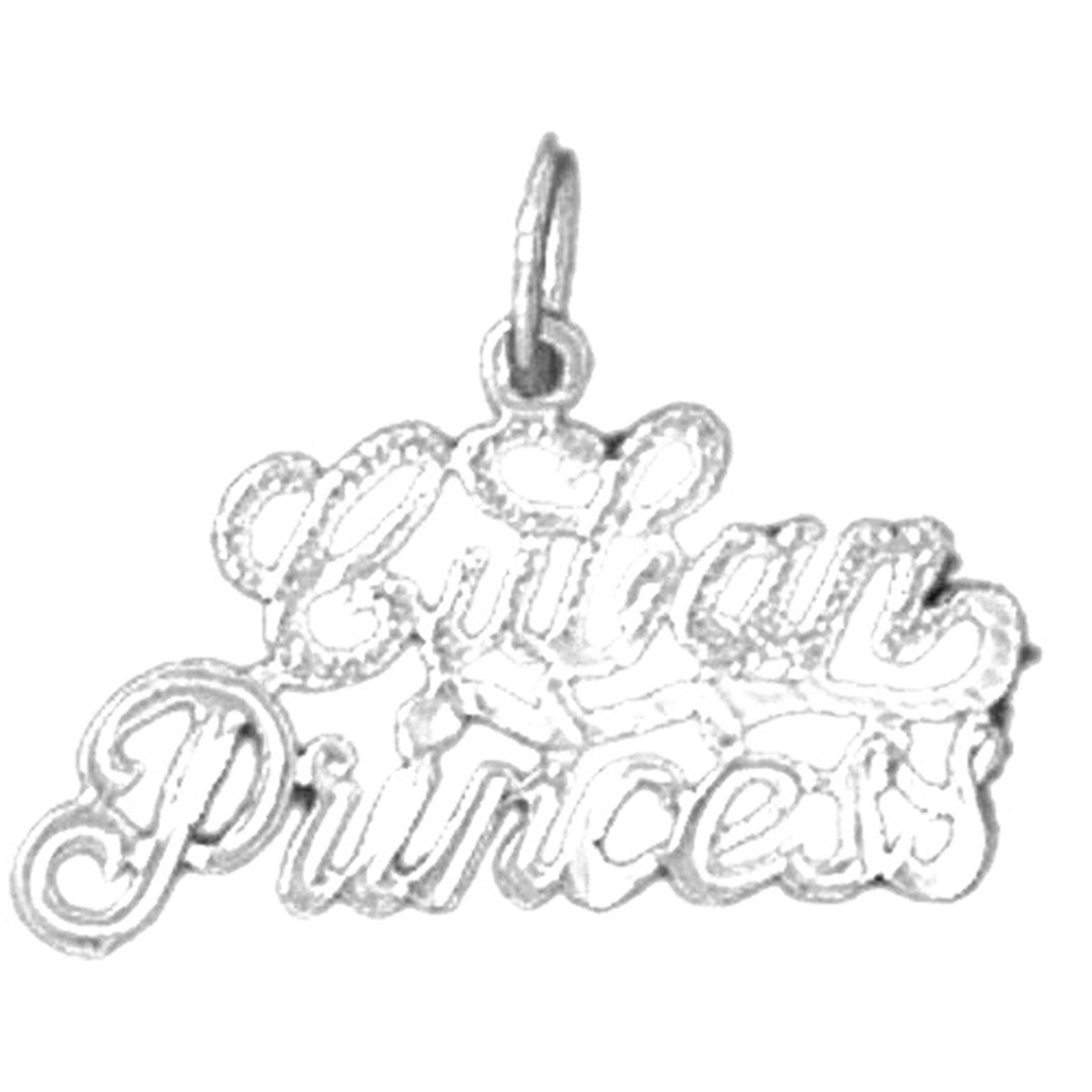 Sterling Silver Cuban Princess Pendant