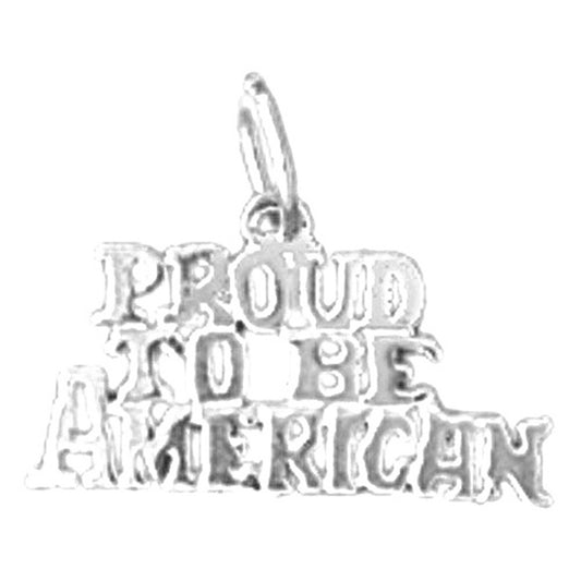 Sterling Silver Proud To Me American Pendant