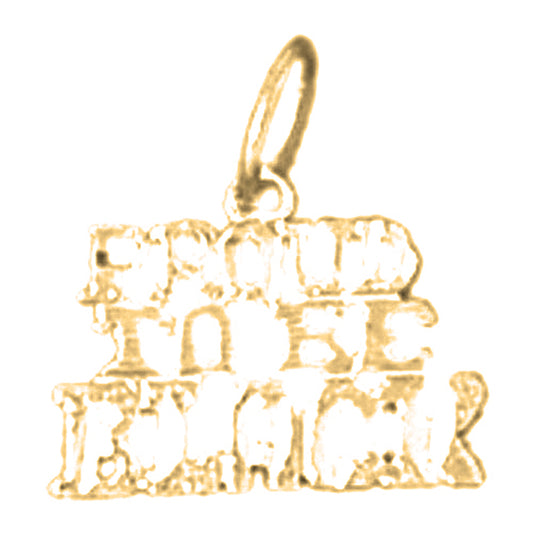 14K or 18K Gold Proud To Be Black Pendant
