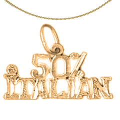 14K or 18K Gold 50% Italian Pendant