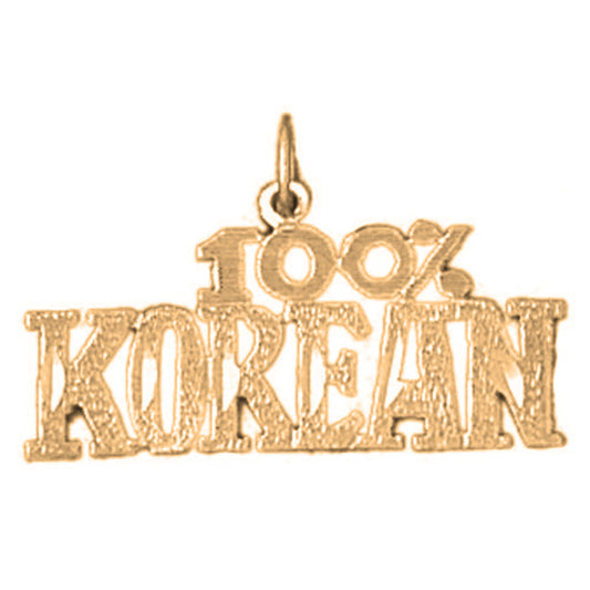 Yellow Gold-plated Silver 100% Korean Pendant