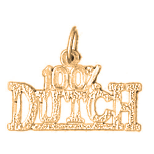 Yellow Gold-plated Silver 100% Dutch Pendant