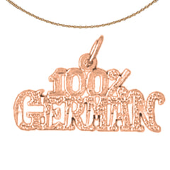 14K or 18K Gold 100% German Pendant