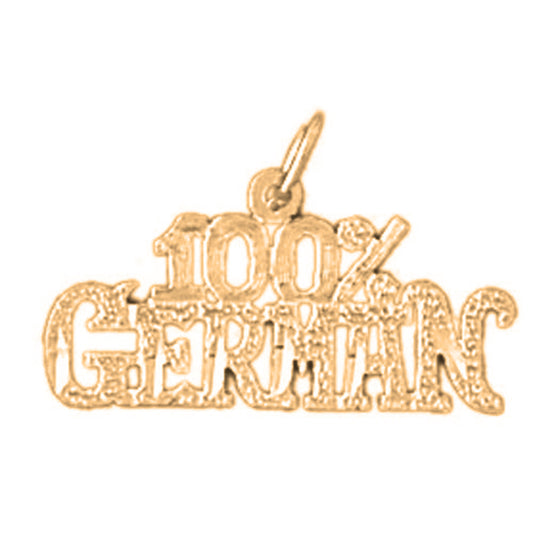14K or 18K Gold 100% German Pendant